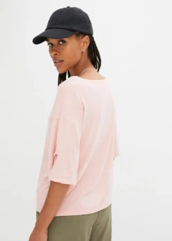 Camiseta con cuello barco