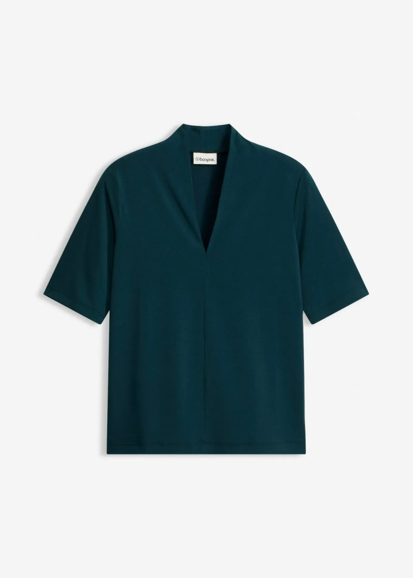 Camiseta con cuello chimenea
