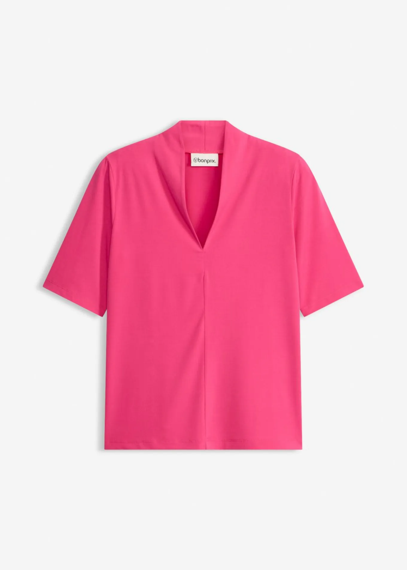Camiseta con cuello chimenea