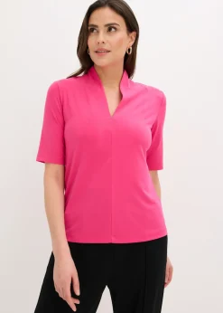 Camiseta con cuello chimenea