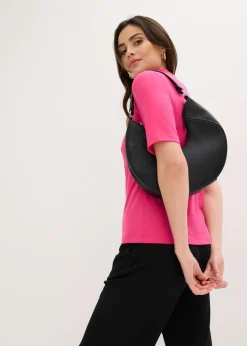 Camiseta con cuello chimenea