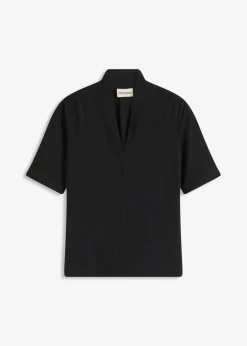 Camiseta con cuello chimenea