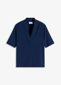 Camiseta con cuello chimenea