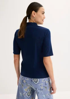 Camiseta con cuello chimenea