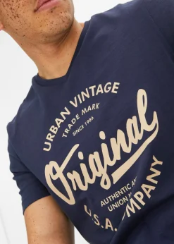 Camiseta con cuello en V de algodón puro