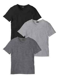 Camiseta con cuello en V (3 unidades)