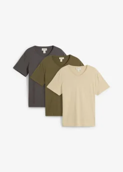 Camiseta con cuello en V (3 unidades)
