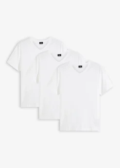 Camiseta con cuello en V (3 unidades)