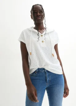 Camiseta con cuello henley
