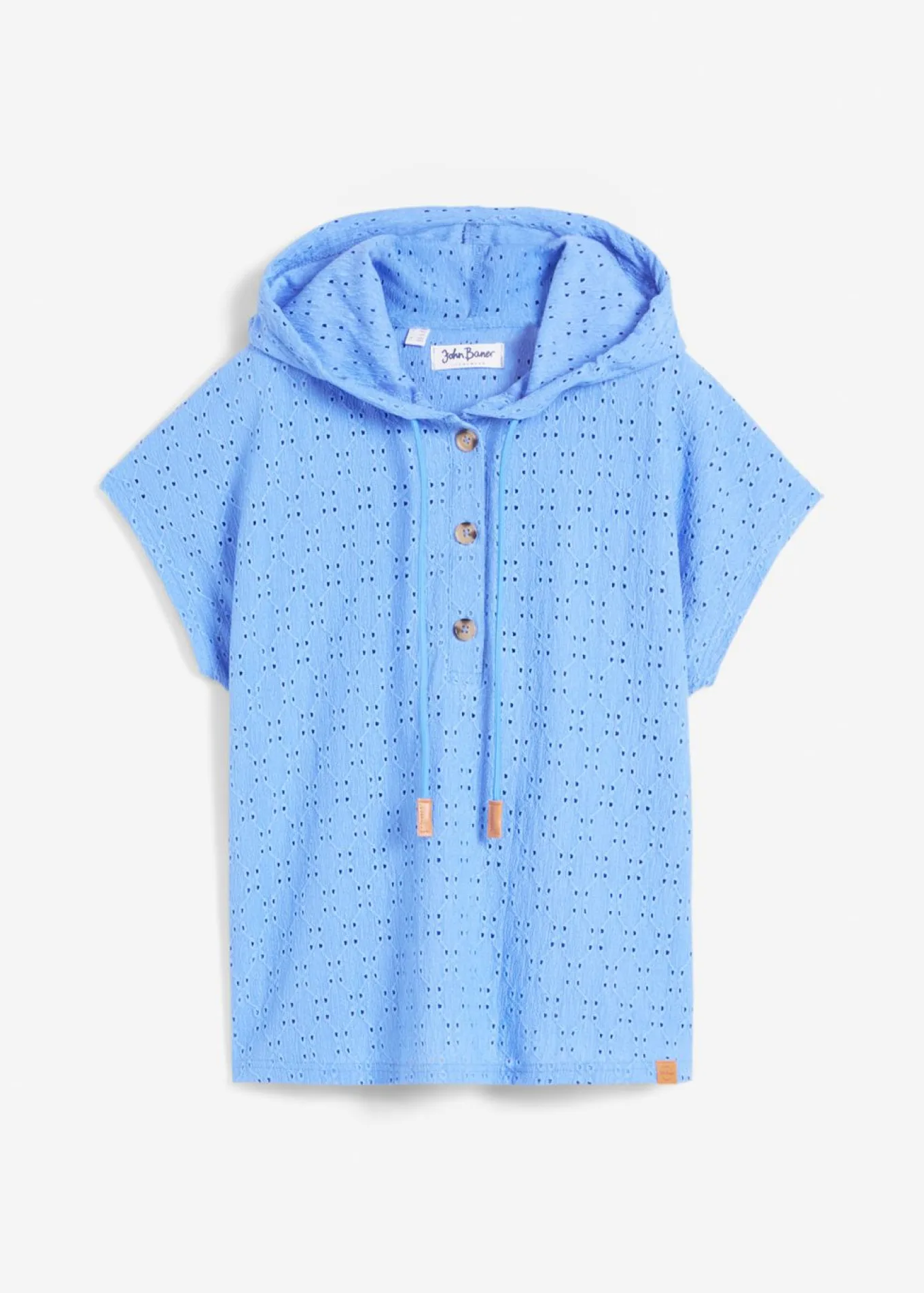 Camiseta con cuello henley