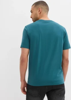 Camiseta con cuello henley (2 unidades) de algodón orgánico puro