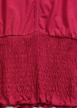Camiseta con dobladillo de nido de abeja