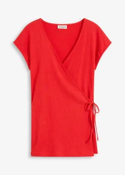Camiseta con efecto cruzado