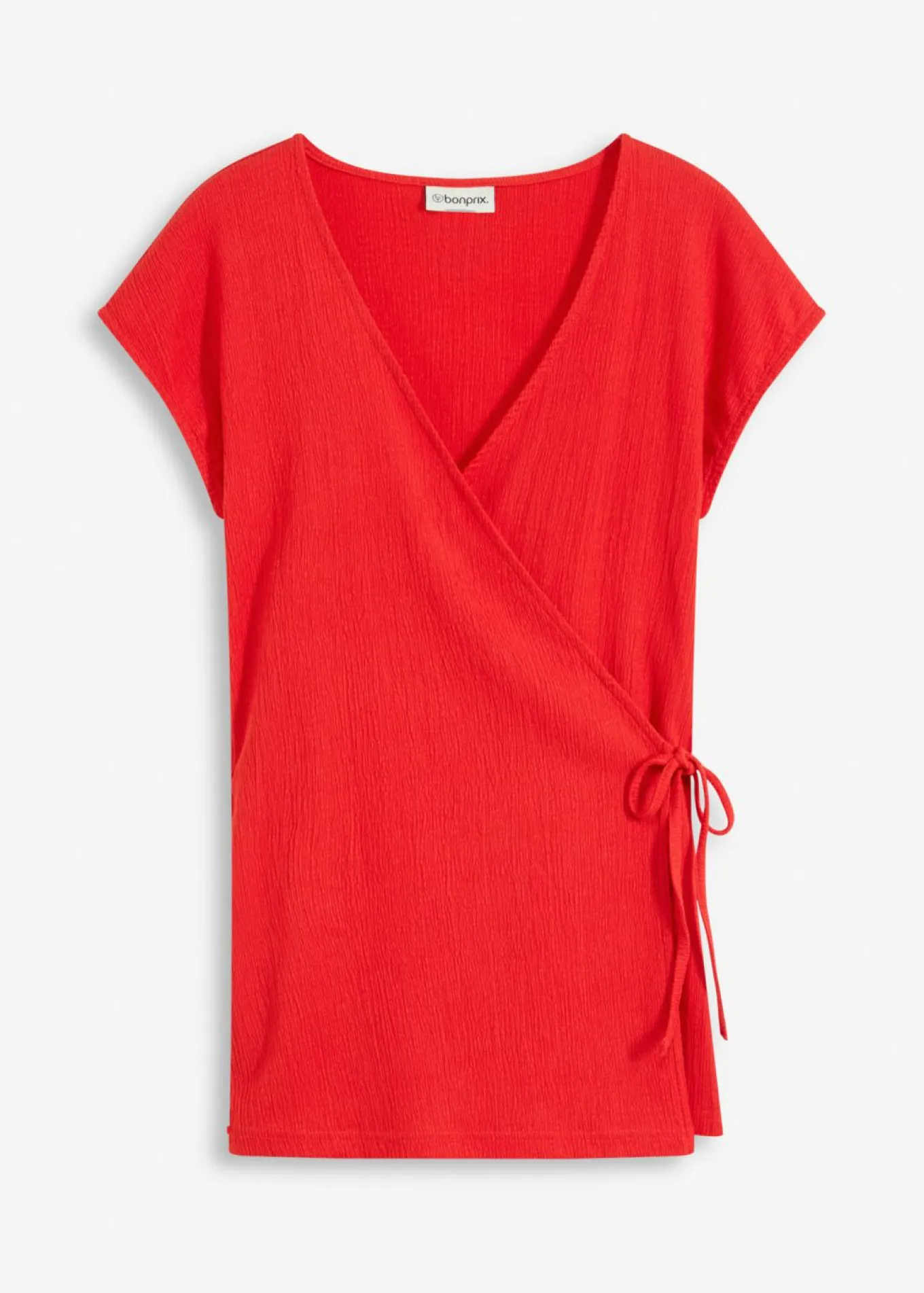 Camiseta con efecto cruzado