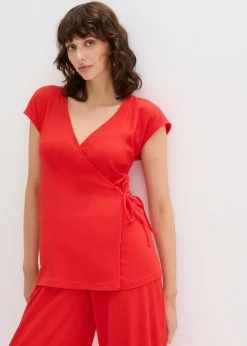 Camiseta con efecto cruzado