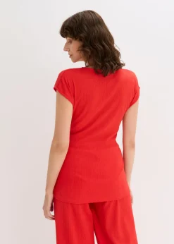 Camiseta con efecto cruzado