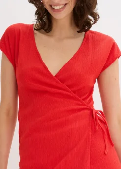 Camiseta con efecto cruzado