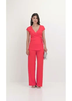 Camiseta con efecto cruzado