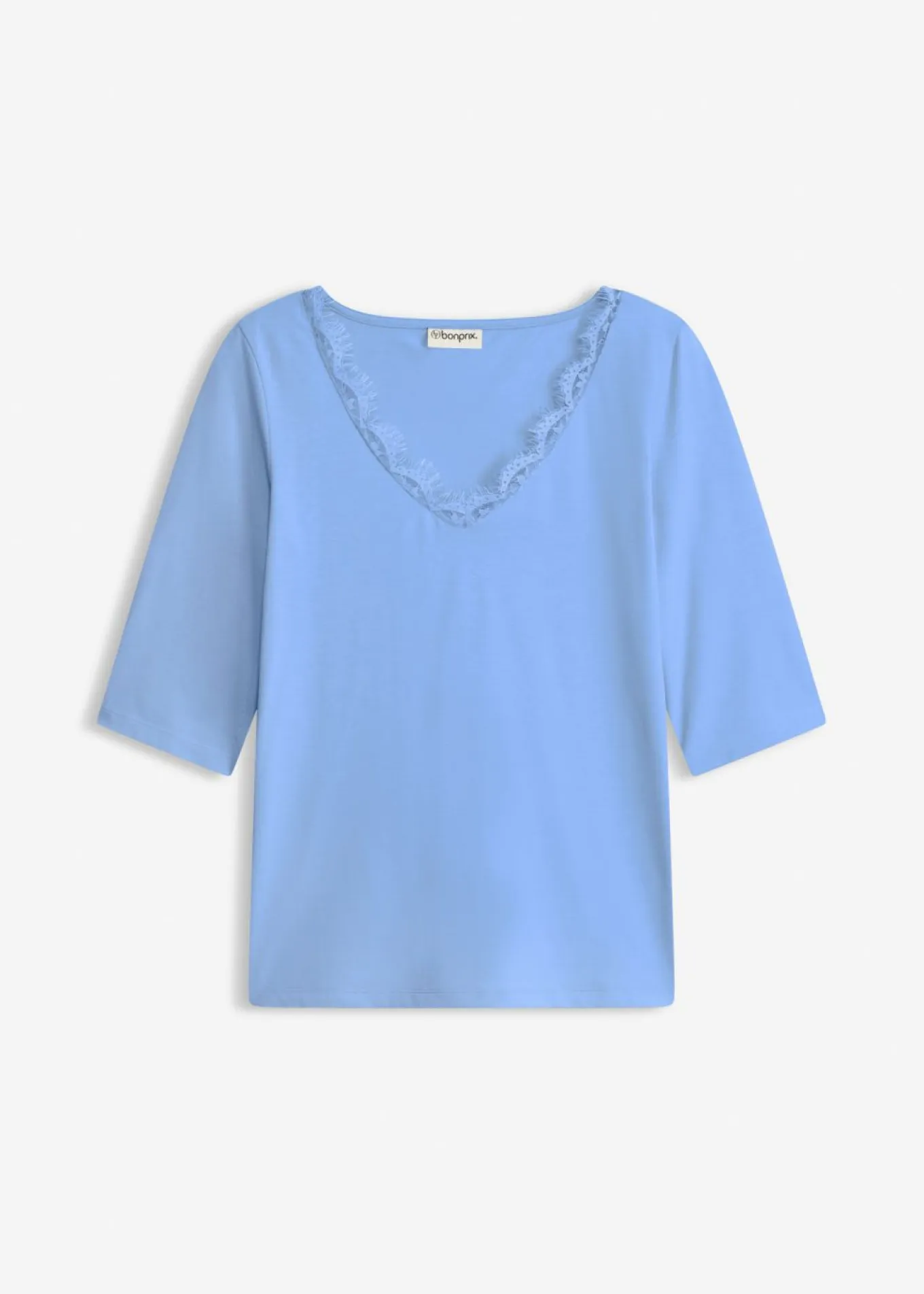 Camiseta con encaje