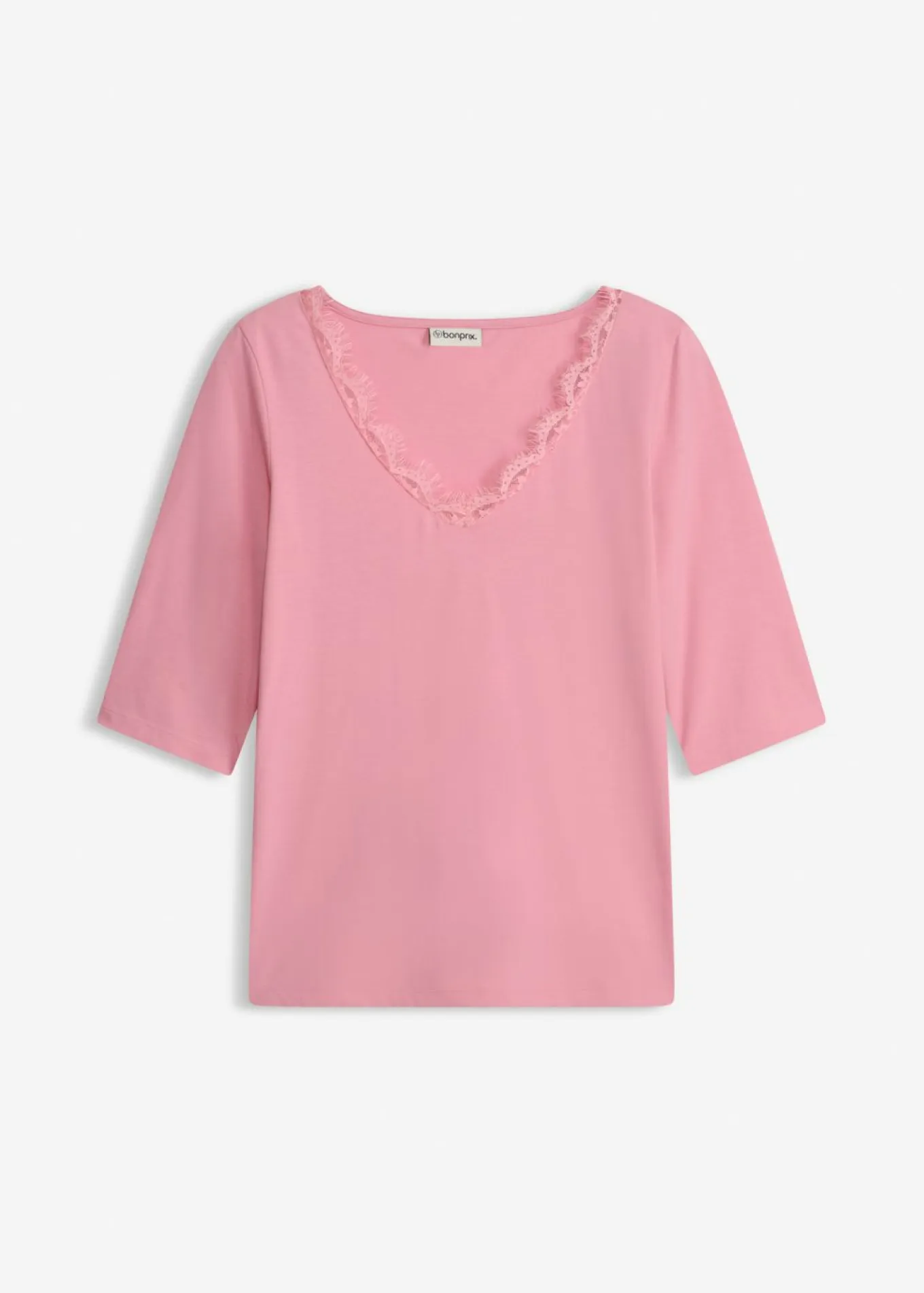 Camiseta con encaje