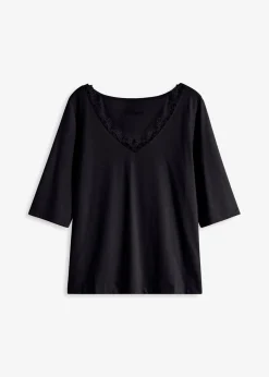 Camiseta con encaje