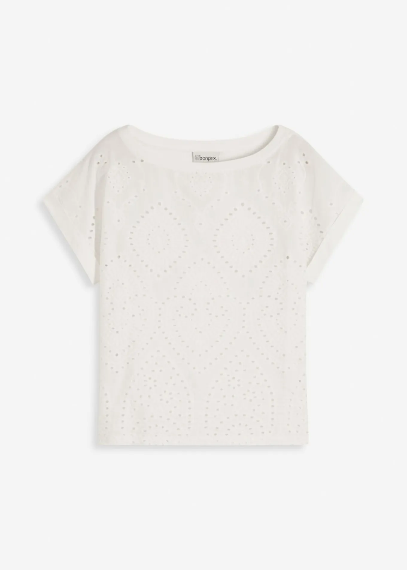 Camiseta con encaje calado