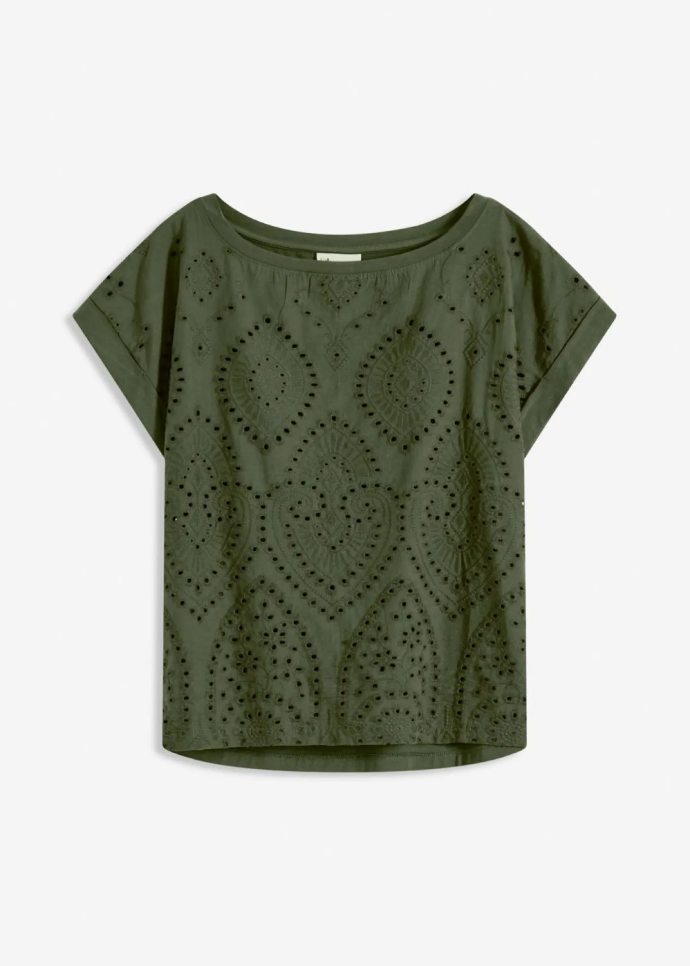 Camiseta con encaje calado
