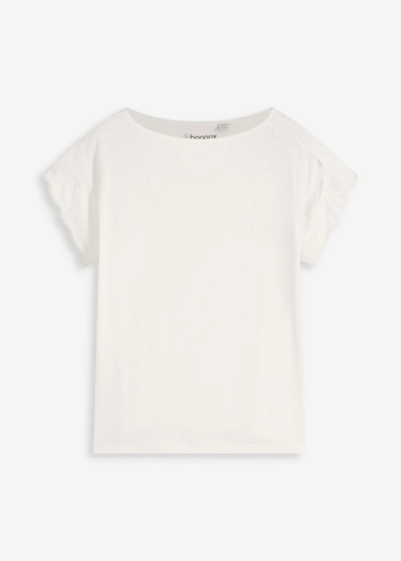 Camiseta con encaje de ganchillo