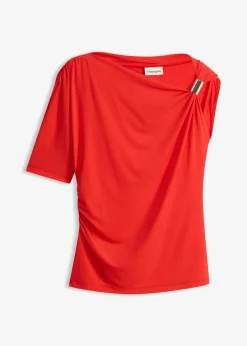 Camiseta con escote asimétrico