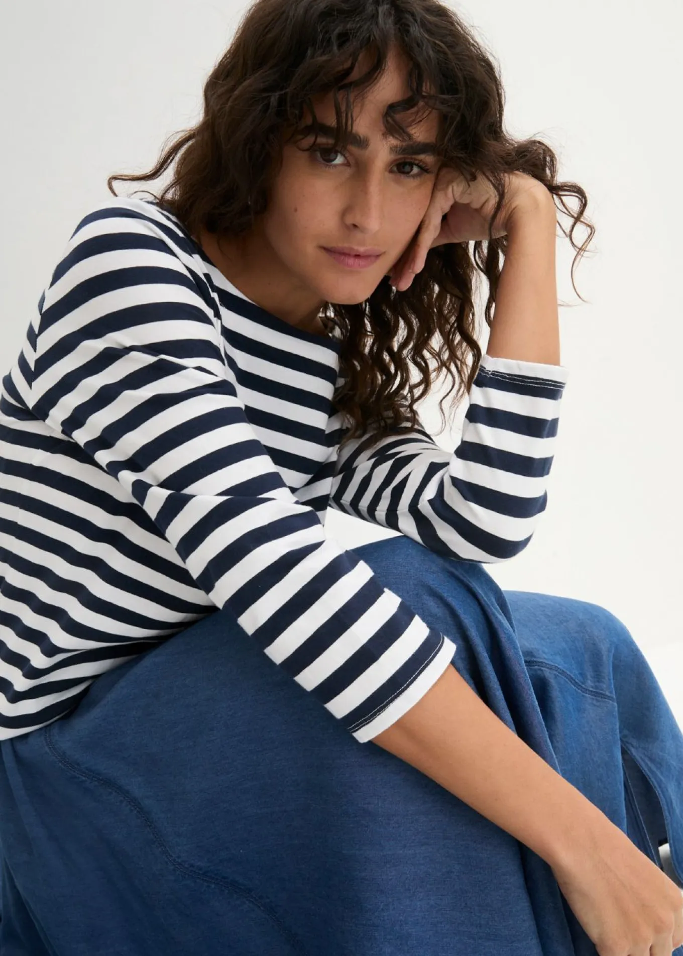 Camiseta con escote barco
