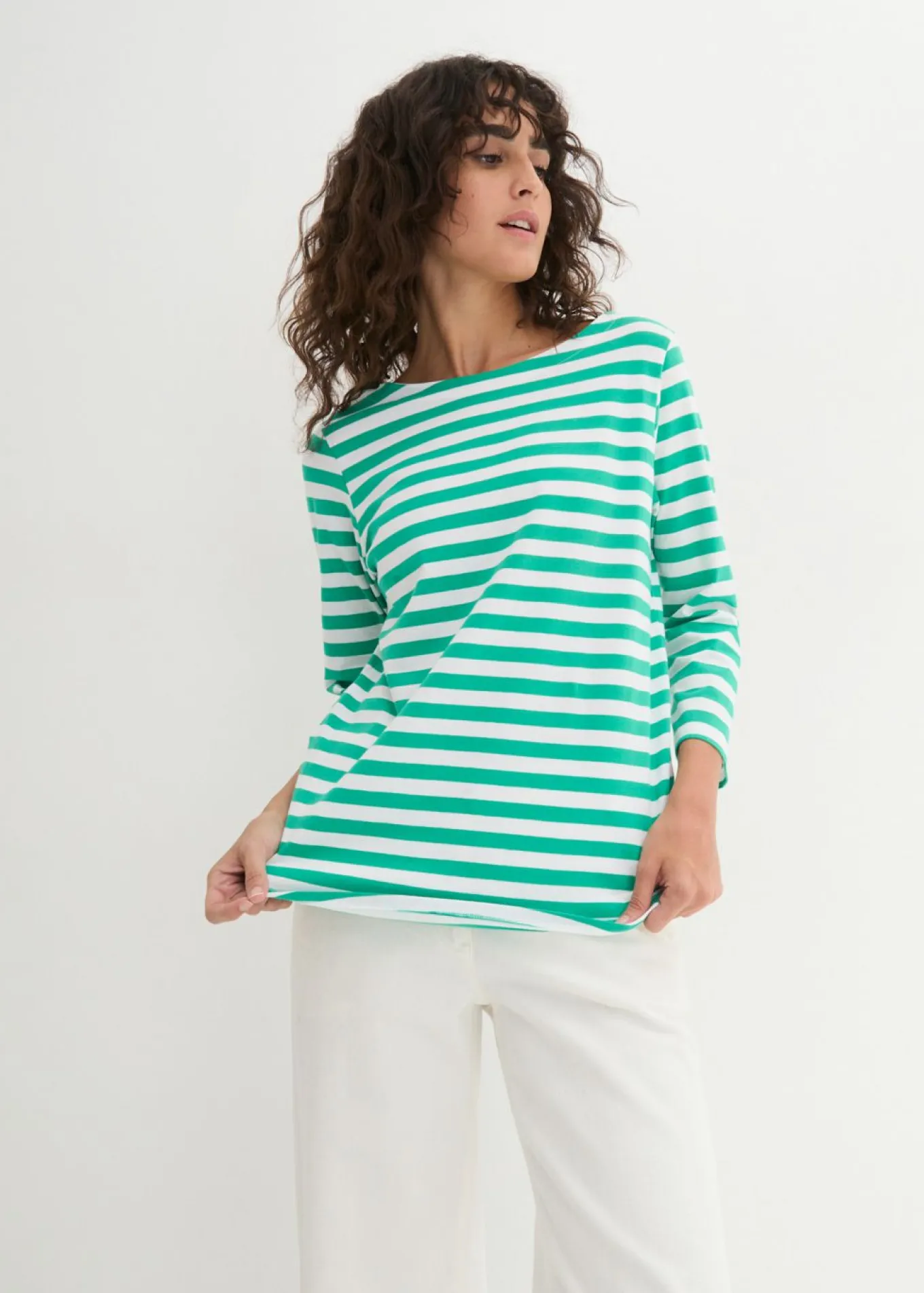 Camiseta con escote barco