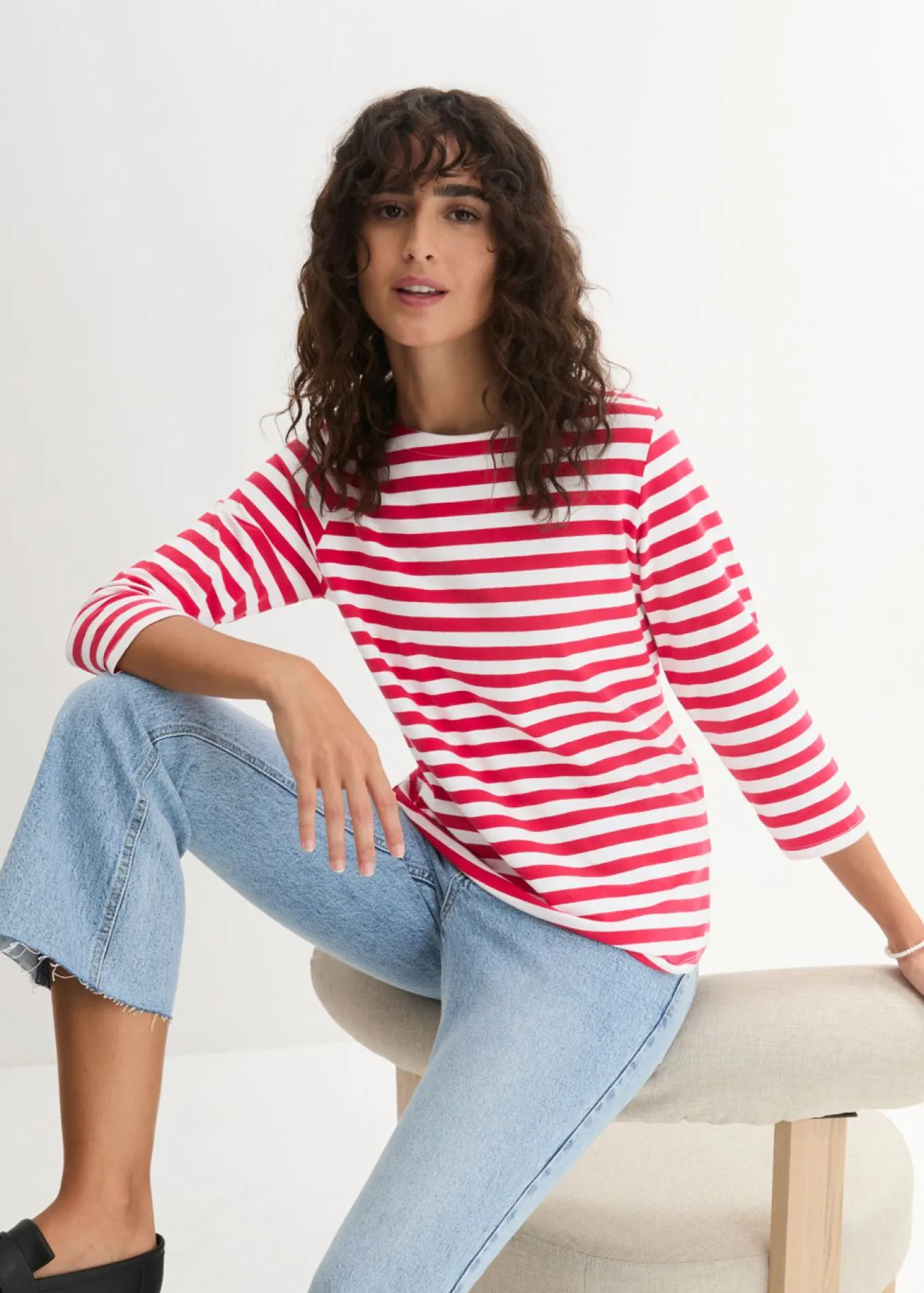 Camiseta con escote barco