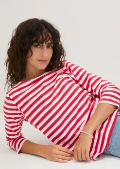 Camiseta con escote barco