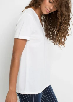 Camiseta con escote en V