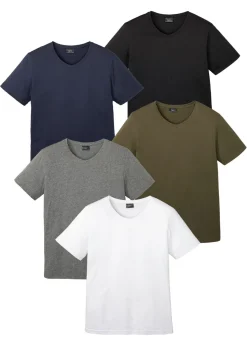 Camiseta con escote en V (5 unidades)