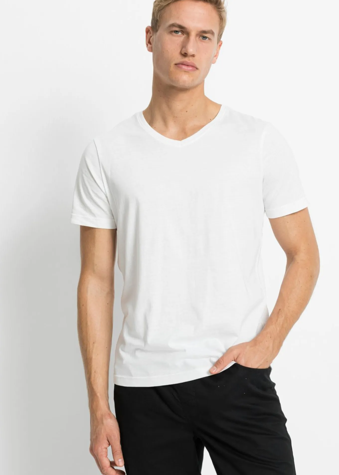 Camiseta con escote en V (5 unidades)