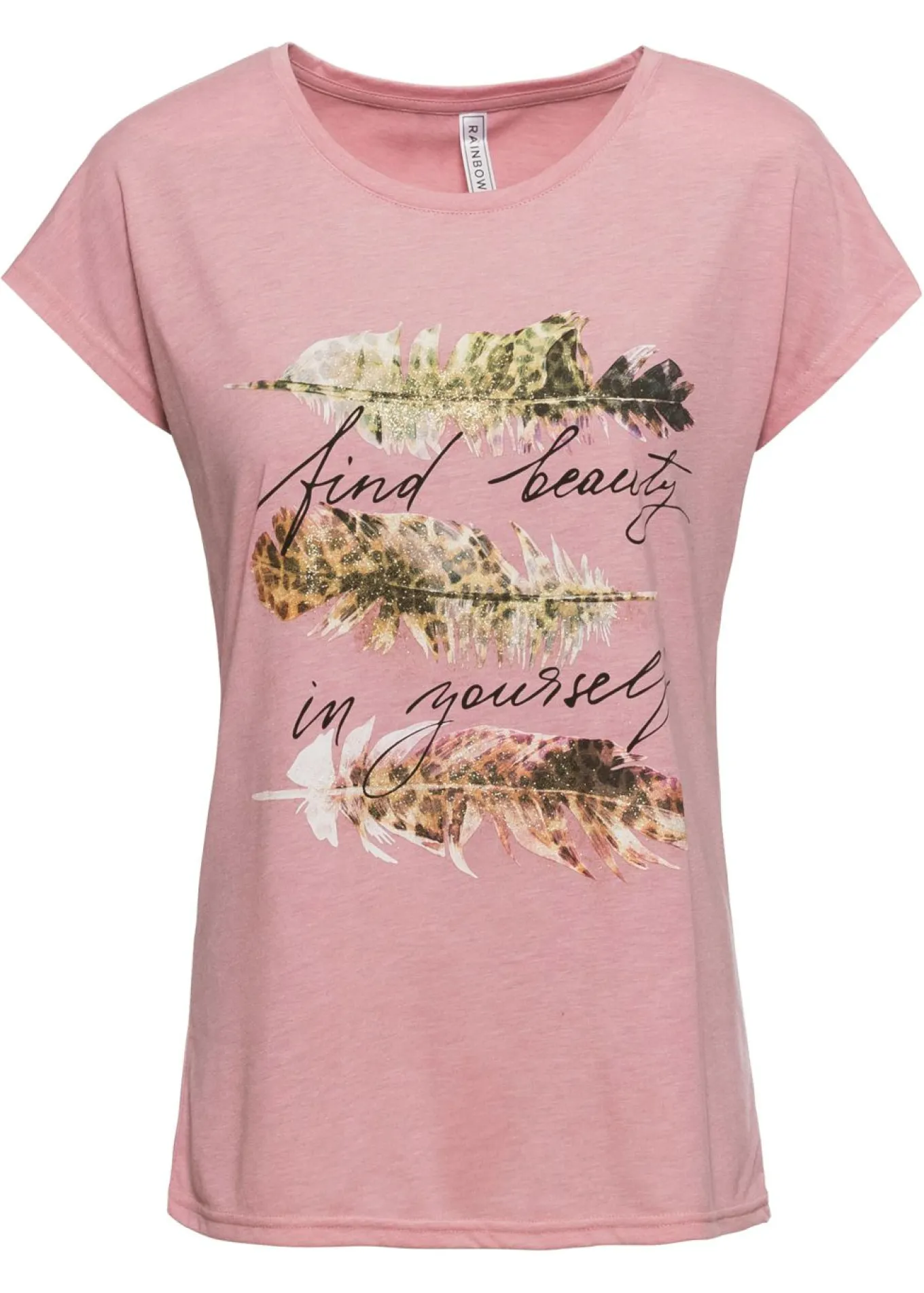 Camiseta con estampado brillante