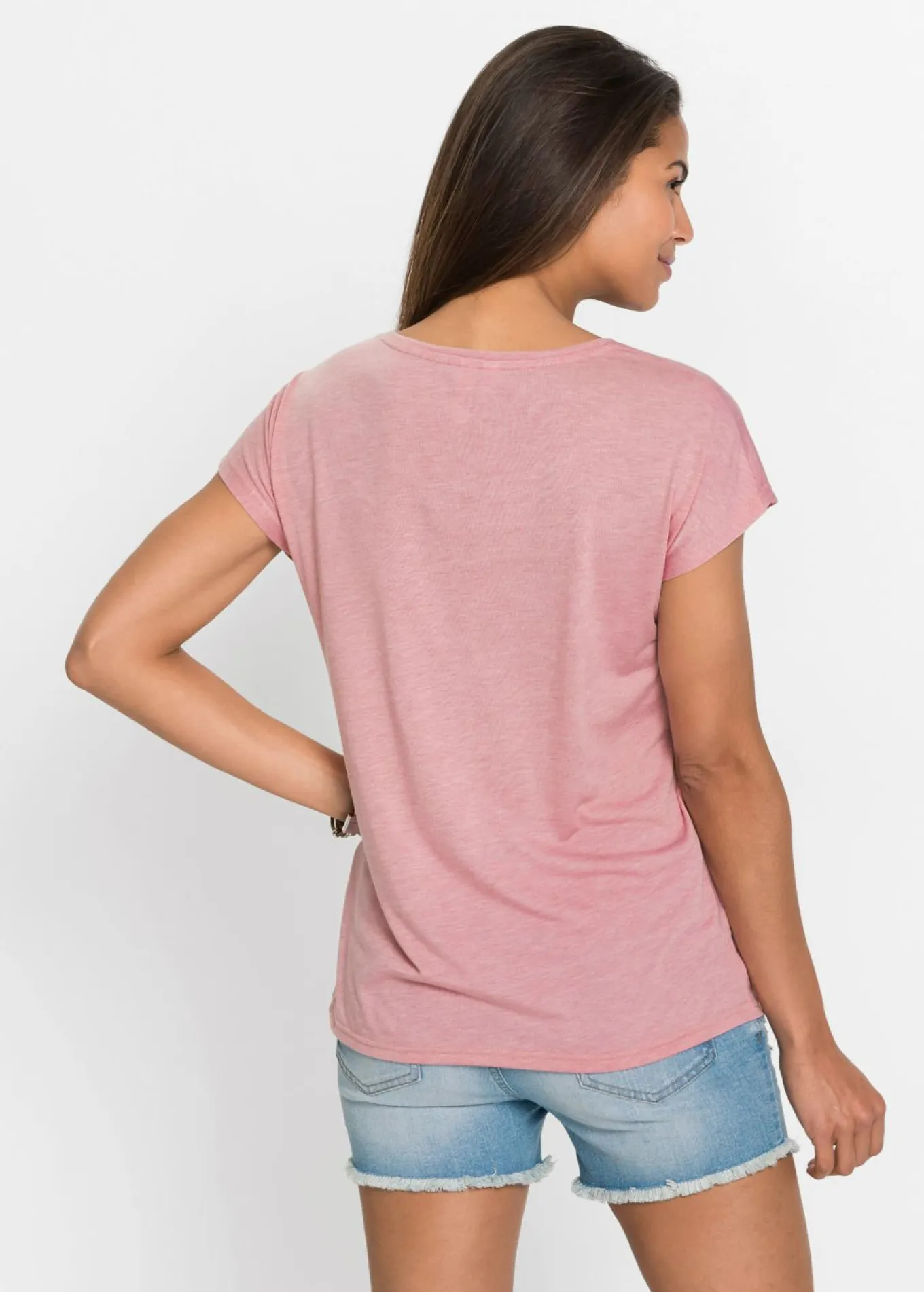 Camiseta con estampado brillante