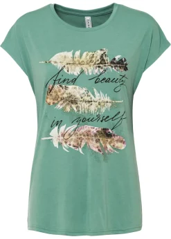 Camiseta con estampado brillante