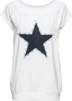 Camiseta con estampado de estrellas