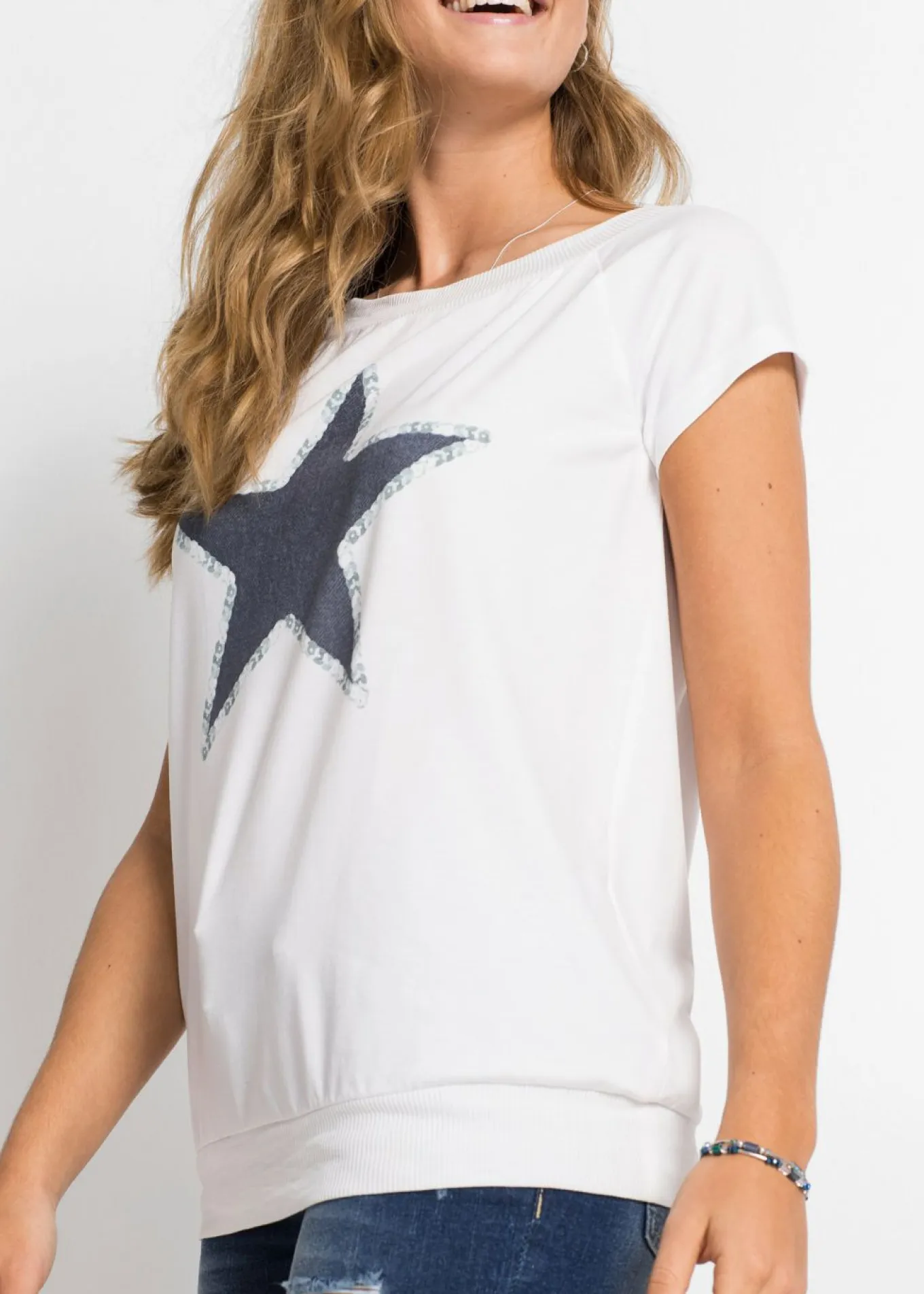 Camiseta con estampado de estrellas