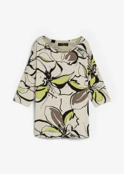 Camiseta con estampado de flores