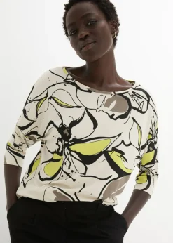 Camiseta con estampado de flores