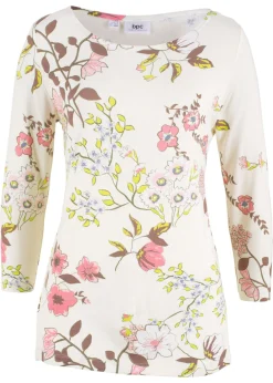 Camiseta con estampado de flores