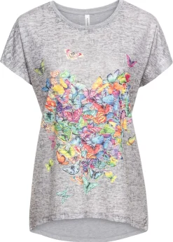 Camiseta con estampado de mariposa