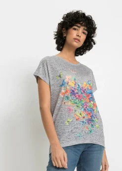 Camiseta con estampado de mariposa