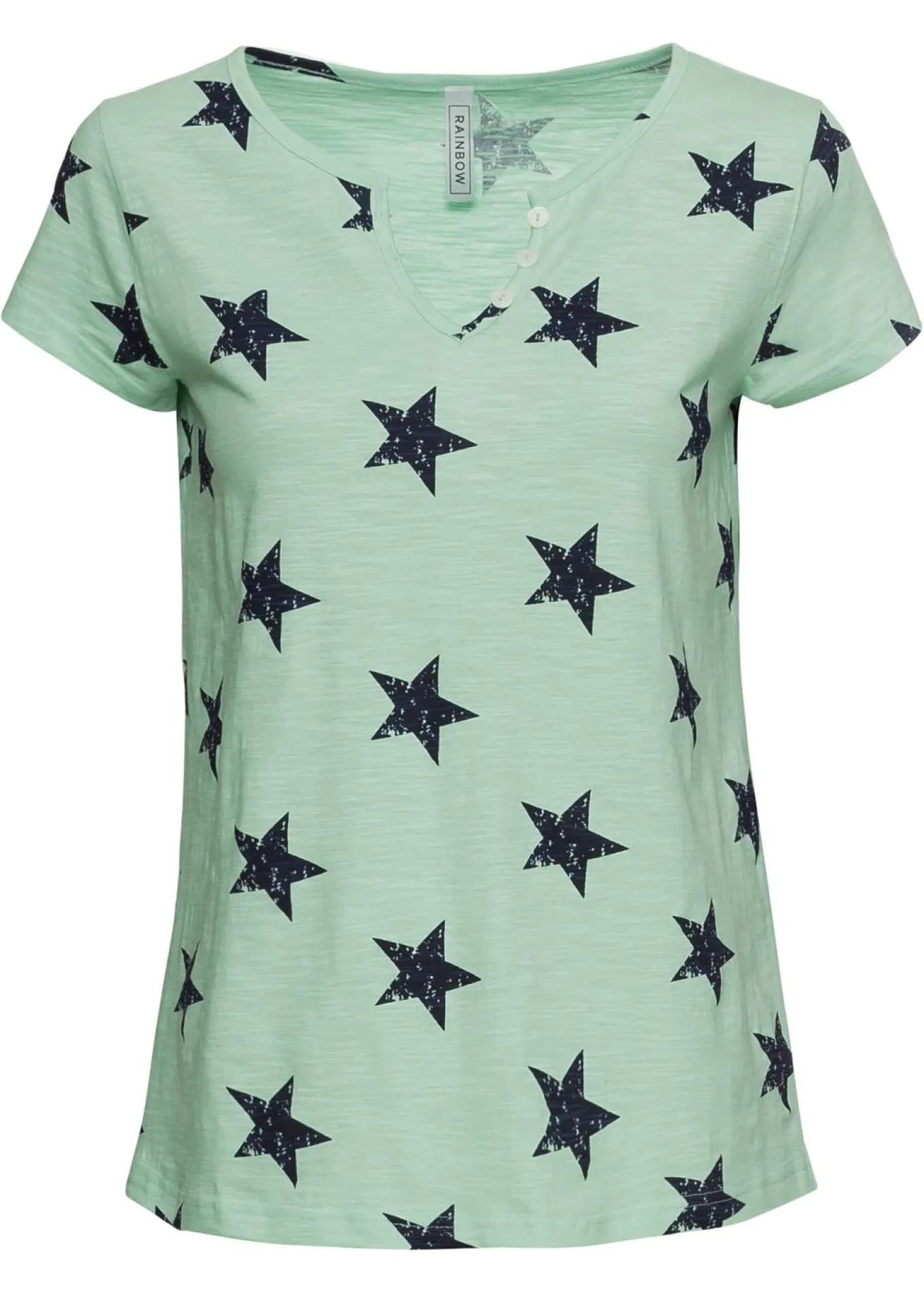 Camiseta con estampado de estrellas y algodón puro