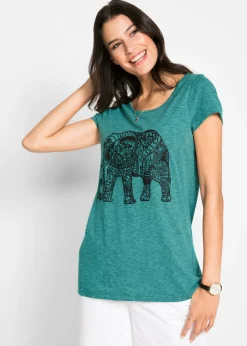 Camiseta con estampado de manga corta