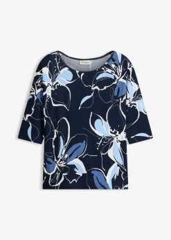 Camiseta con estampado de flores