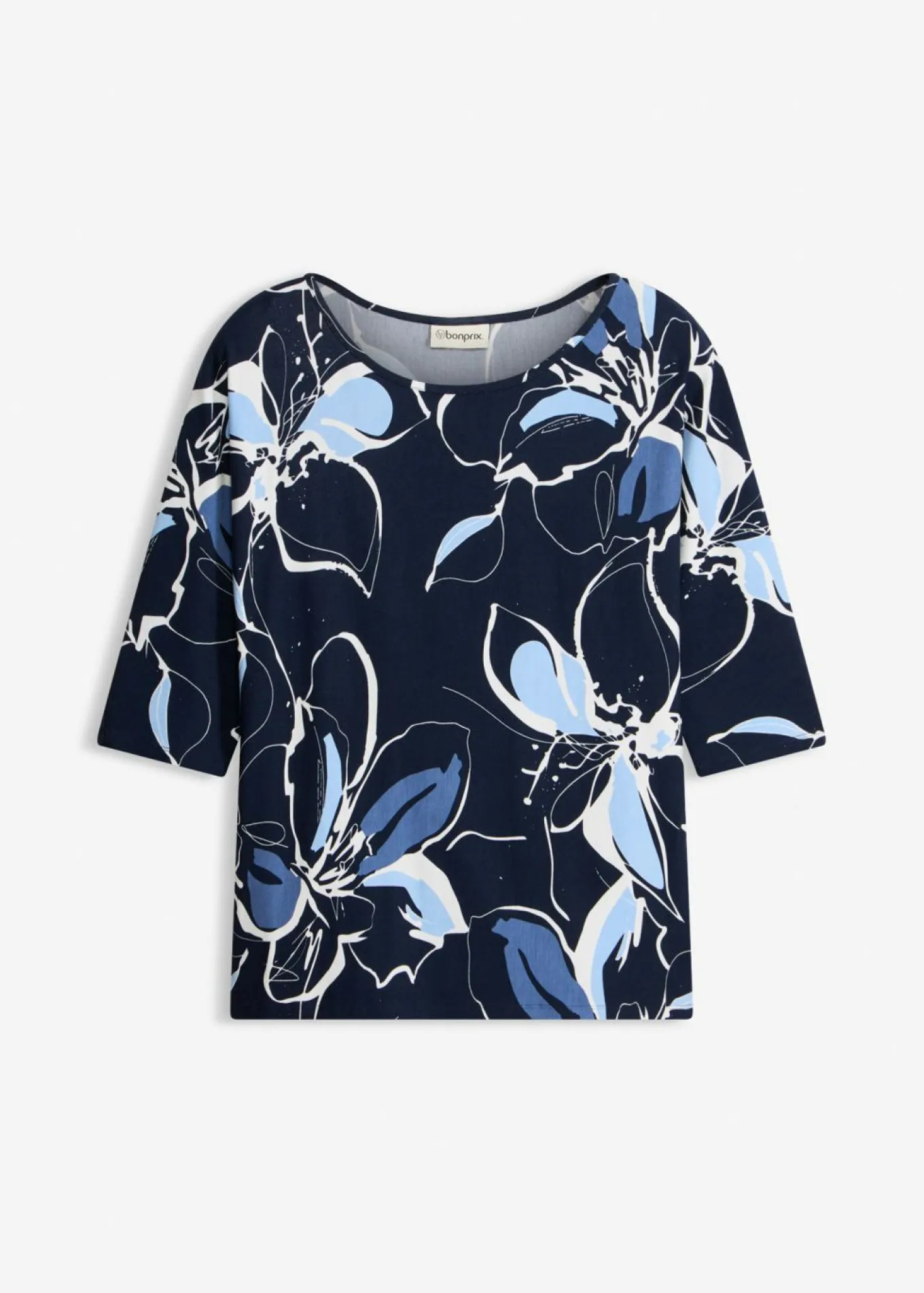 Camiseta con estampado de flores